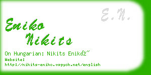 eniko nikits business card